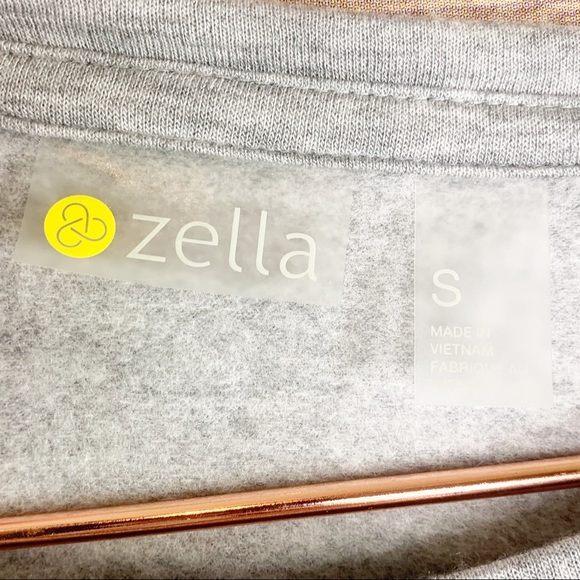 Zella Intuition Studio Long Sleeve Fleece Top Gray - Picture 6 of 7